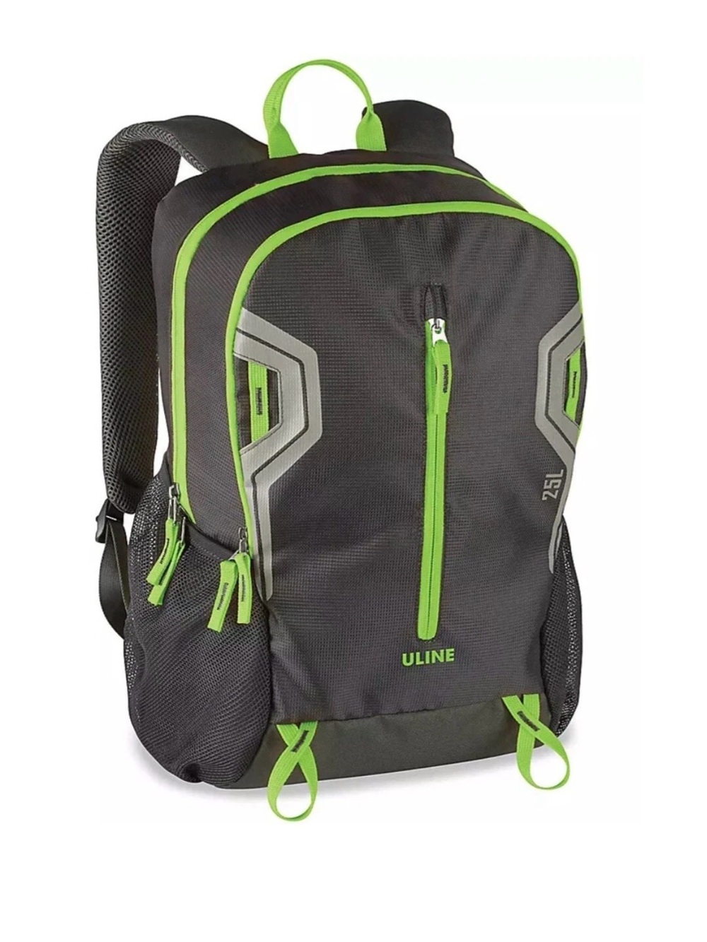 ULINE Black and Lime Green 25L Men's Backpack